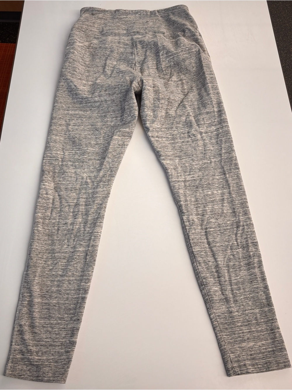 Victoria’s Secret PINK Crossover Waist Leggings Women’s L Gray Heather